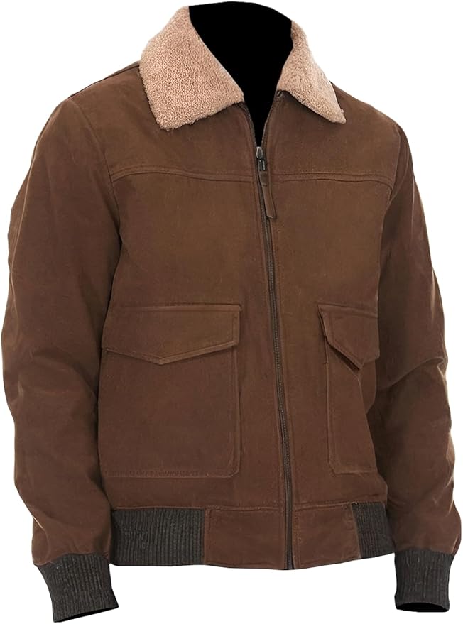 Men’s Suede Bomber Jacket

