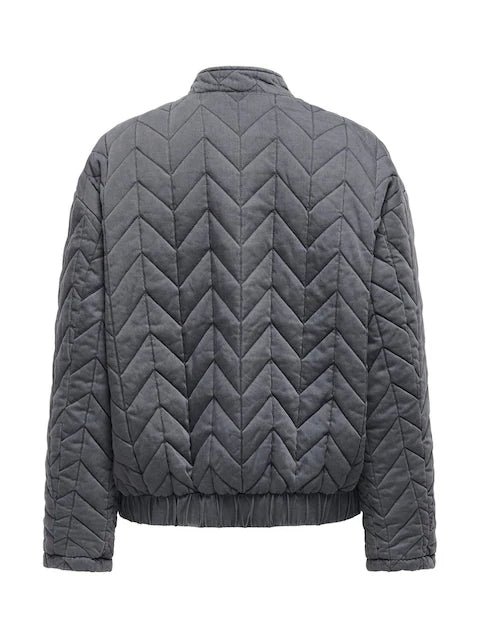 Quilted jacket with zipper UK