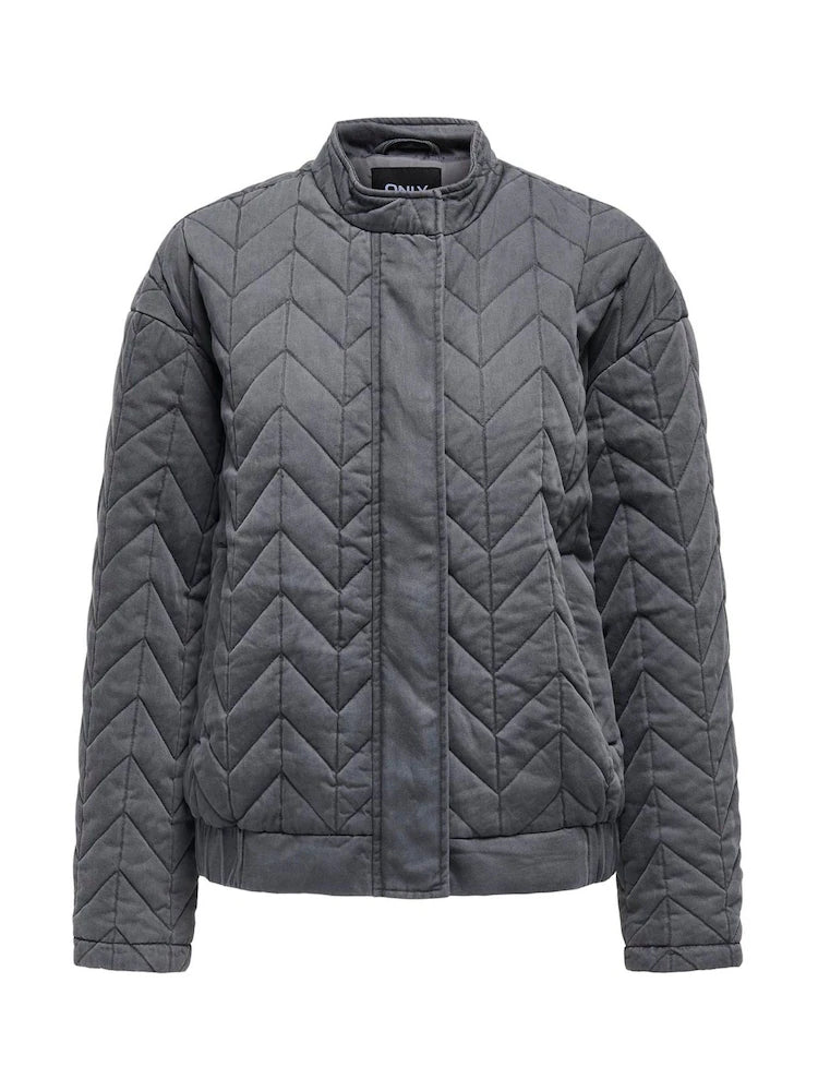 Women’s quilted bomber jacket