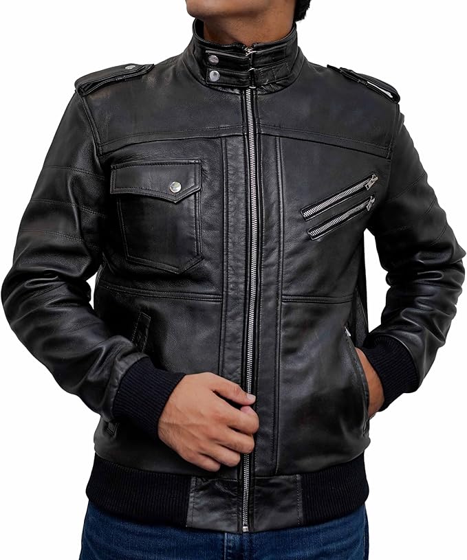 Hooded Bomber Jacket for Men